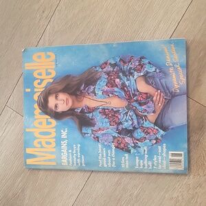 Mademoiselle Magazine with Floral Cover 1989